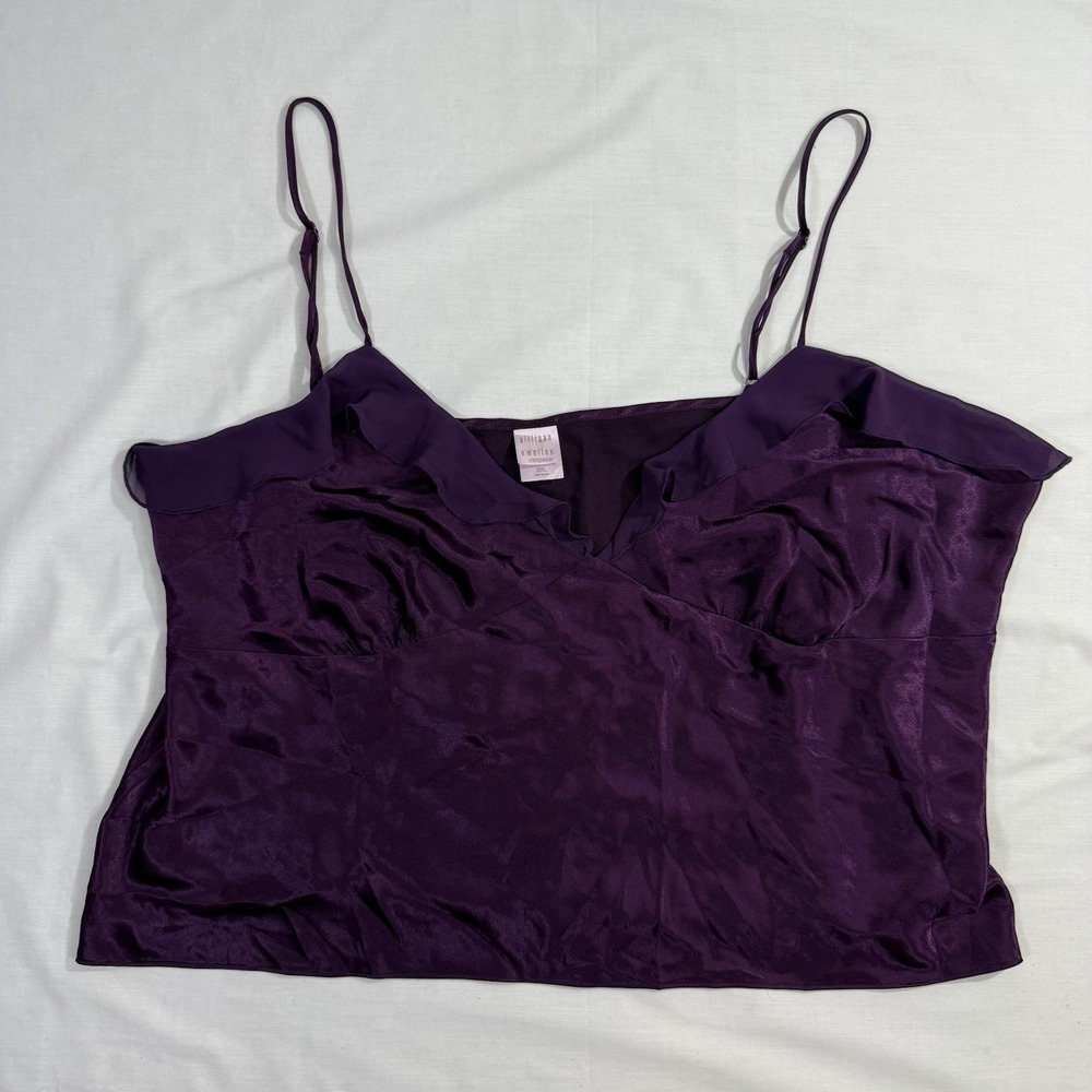 Gilligan‎ Omalley Women Lingerie Nightgown Top Sz 3XL Purple Delicate Feminine